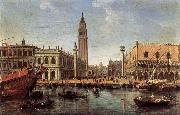 WITTEL, Caspar Andriaans van The Piazzetta from the Bacino di San Marco oil painting artist